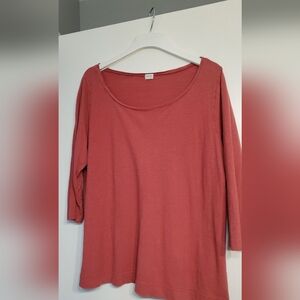 Poetry Coral Hemp Jersey Top, XXL, 16-18